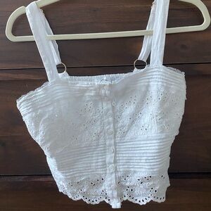 Revolve cotton white top